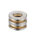 ACROPIX F9-20M thrust ball bearing 9x20x7mm with gold-tone washers, pack of 2