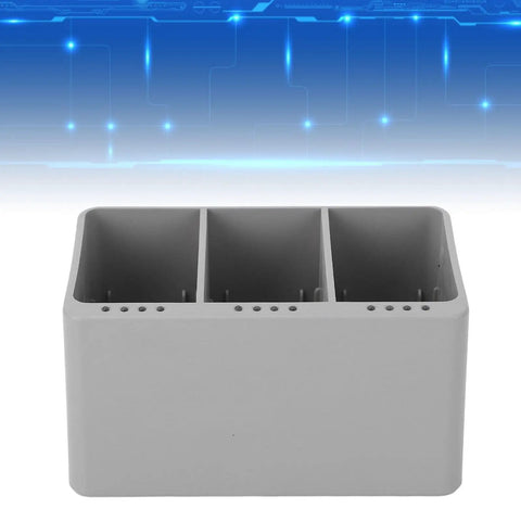 Two Way Battery Charger Hub For Mini 3 Pro Mini 3 And Mini 4 Pro Drones Go To 3 Battery USB Charging Station with blue tech background