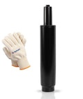 Beefy Heavy Duty Chair Gas Cylinder Replacement With 3.9 Inch Stroke And 1000 Lbs Class 4 Hydraulic Lift, shown with gloves