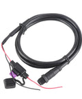 Top Shelf NMEA 2000 N2k Male Power Cable With Five Pin Ends And One Meter Run, black durable marine cable for power connections.