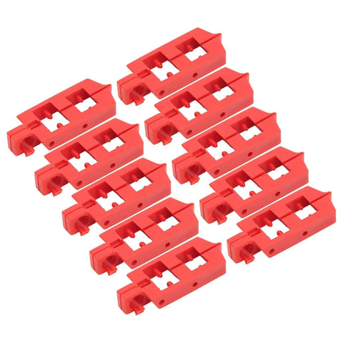 Heavy Duty Circuit Breaker Lockout Kit 10 Pack Snap On Safety LOTO Gear For Electrical Panels High Grade Handle Clamps Quick Release Breaker Locks Built Tough For Zero Fuss Lockout Tag Out Wall Setup