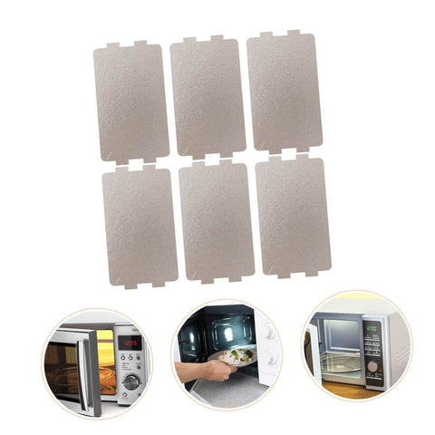 Six Pack Microwave Waveguide Mica Sheet Covers For Heat Insulation And Splatter Guard Replacement Pads For Microwave Oven Repair