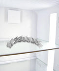 Stainless Steel Refrigerator Shelf Clips Set 8 Pieces Square Support Hooks Freezer Shelf Holders on fridge shelf