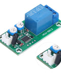 DC 12V Vibration Sensor Module With Adjustable Sensitivity And Time Delay Switch For DIY Alarm Systems, green PCB relay board