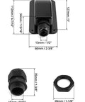 4 Pack IP68 Solar Cable Entry Gland, Waterproof ABS 1 Way Cable Housing for RV, Caravan, Marine & Solar Panel Roof Installations detail view showcasing dimensions