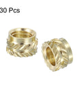 Brass Knurled Insert Nuts For 3D Printing M6 Size 5mm Length 8mm OD 30 Pieces Heat Set Female Threaded Inserts