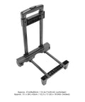 Heavy Duty Folding Hand Truck 110 Lb Capacity Portable Cart With Omniball Wheels smooth rolling dolly in folded position.
