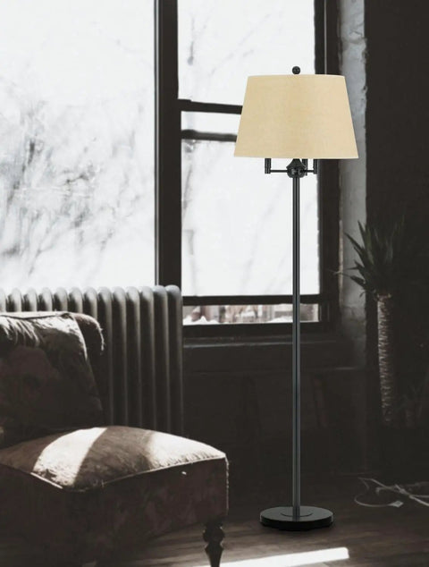 Traditional Four Light Floor Lamp In Bronze Finish From Andros Collection Stands Sixty Two Inches Tall With A Seventeen Inch Base