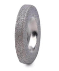 50mm Diamond Grinding Wheel Circle Disc for Tungsten Steel Milling Cutter, side view, silver metal, durable and high precision grinding tool.