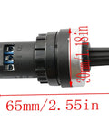 10K Ohm Potentiometer For Variable Speed Drives 22mm Rotary VSD Control Knob, Industrial Grade, 65mm Length Side View