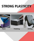 Epoxy Sculpt Clay 2 Part Putty For Modeling And Repairing Self Hardening Epoxy Clay in Natural Color showing painting, polishing, drilling