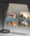 Smart LED Desk Lamp With Tunable White, Hands-Free Voice And App Control showcasing learning, working, sleeping, and reading scenarios