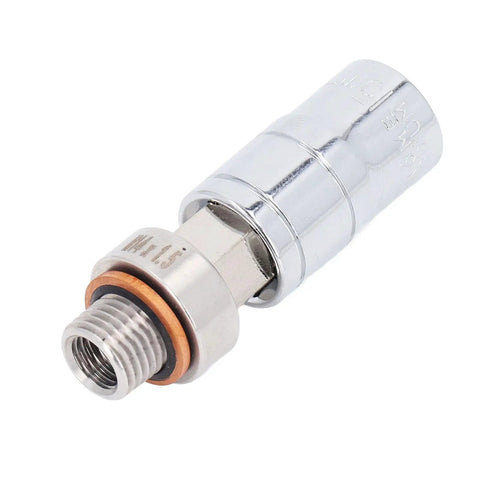 Heavy Duty Oil Pan Drain Plug Repair Kit Fix Stripped Threads Fast No Tools Stainless Steel M14x1.5 Seal Leak Proof Quick Change For Car, M14x1.5 close-up