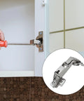 Installation of Heavy Duty 175 Degree Hydraulic Closet Door Hinges With Silent Damping For Wardrobe And Cabinet Doors