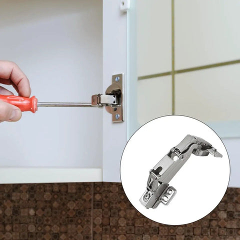 Installation of Heavy Duty 175 Degree Hydraulic Closet Door Hinges With Silent Damping For Wardrobe And Cabinet Doors
