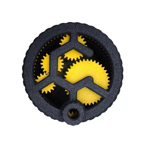 Pro Grade Espresso Wdt Tool Spinner Is A Real Clump Crushing Game Changer Smooth planetary gear mechanism with yellow gears.
