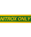 Nitrox Only Tank Wrap Sticker For Scuba Tanks, 23 Inch Sleeve, green and yellow easy peasy peel and stick dive gear