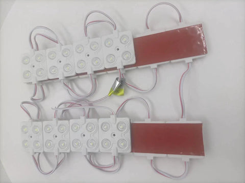 4 LED Sign Modules With 160 Degree White Light 6500K 2.0W Waterproof Backlight For Letters Signs Cuttable 12V DC pack displayed