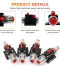 Built Tough 80 Amp Inline Circuit Breaker With Manual Reset Switch For 12V To 48V DC Car Stereo Marine Audio Systems, showing multiple units and details.