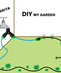 Top Rated 17 Piece Soaker Hose Repair Fittings Kit With 3/4 In Two Way Splitter Valves End Caps And Connectors For 1/2 Inch Garden Hoses on garden layout