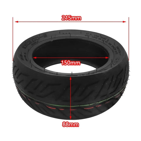 Tubeless 10x3.00-6 Electric Scooter Tire with Rock Solid Traction On Wet Or Dry Surfaces And 90D Inner Tube Included