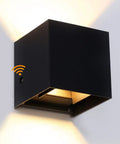 Hands Free Sensor LED Dusk To Dawn Outdoor Wall Light 20W Adjustable Aluminum Sconce 3000K Warm White IP65 Waterproof Mount