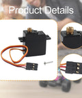 High Performance RC Servo Motor For One To Sixteen Scale RC Cars Delivers Slick Steering And Tough Polymer Build with wire and screw.