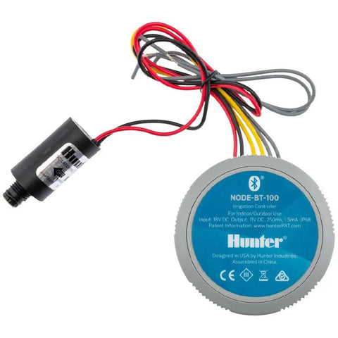 Bluetooth Battery Powered Sprinkler Controller With Solenoid, Waterproof Irrigation Timer with wires and solenoid attachment.
