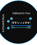 M.2 SSD Heatsink Kit With Thermal Pad For 2280 Drives Ideal For Desktop PCs And PS5 Consoles Including PS5 Slim Aluminum 22x70x3mm Body Helps NVMe Stay Cool And Boost Longevity, size diagram
