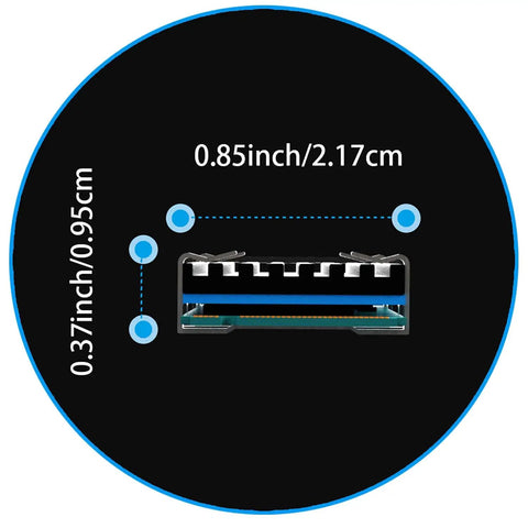 M.2 SSD Heatsink Kit With Thermal Pad For 2280 Drives Ideal For Desktop PCs And PS5 Consoles Including PS5 Slim Aluminum 22x70x3mm Body Helps NVMe Stay Cool And Boost Longevity, size diagram