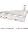 Stainless Steel Freezer Door Hinges Center Column With Left Shaft 0.28 Inch Diameter, Heavy Duty Refrigerator Hinge Set