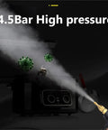 Massive 3200W High Pressure Steam Cleaner, Handheld Heavy Duty Unit for AC and appliances, demonstrating high-pressure steam in action.