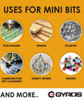 Uses for Pro Grade Carbon Steel Micro Drill Bit Set With 12 Mini Twist Drills for PCB, wood, plastic, carburetor, craft work, and beads.
