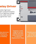 RD1 Relay Driver Programmable Logic Module for Solar Power Systems with high and low voltage alarms, load control and generator start.