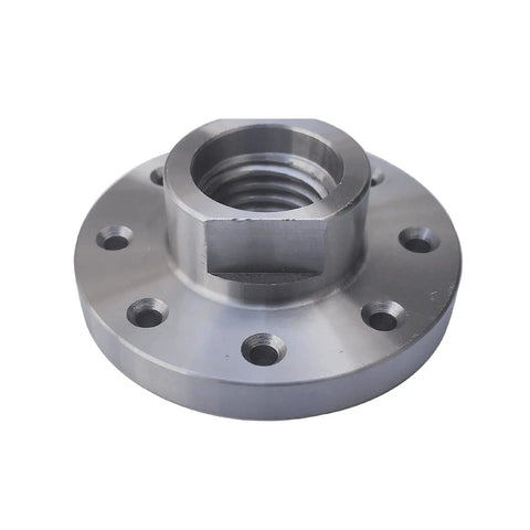 Heavy Duty 3 Inch Wood Lathe Steel Faceplate With 1-8 TPI Thread, Eight Mounting Holes, Flat Tail Surface For Easy Removal