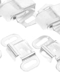 Four Pack Mailbox Roller Catch Assembly Replacement For Mailbox Doors And Cabinet Doors Iron Material With Silver Finish Easy Surface Mount Installation For Secure Closure