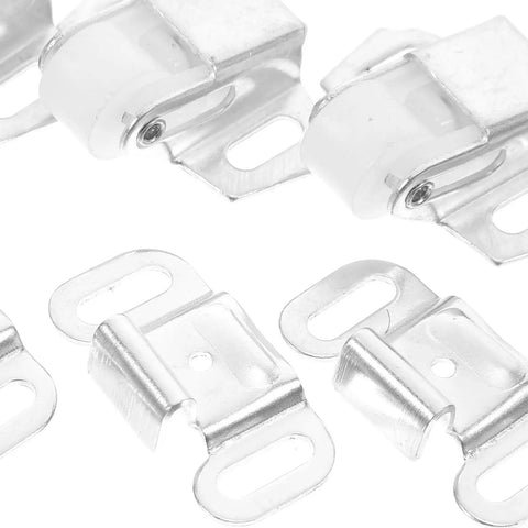 Four Pack Spring Door Latch Roller Catch For Closets And Cabinets Iron Material With Easy Installation silver hardware