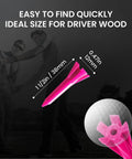 1.5 Inch 5 Prong Golf Tees Bulk Pack Plastic Short Tees For Irons And Hybrids Improve Ball Contact For Men Women Ladies Golf Balls