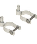 2 Pack Chain Link Fence Gate Post Hinges With Bolts And Nuts One Five Eighths Inch Heavy Duty Galvanized Steel Anti Rust Frame Gate Hinge Kit