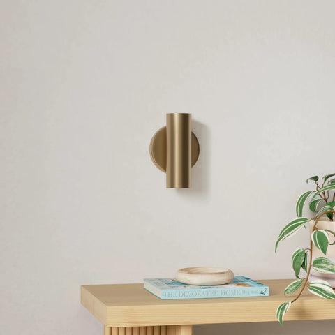 Modern Brass Gold 2 Light Up and Down Wall Sconce For Indoor Use Bedroom Bathroom Stair Entryway Durable Metal Wall Lamp