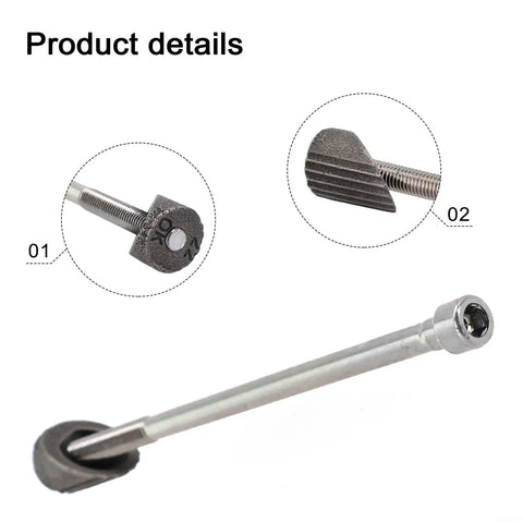Beefed-Up Steel Stem Adapter Kit For 22.2mm Handlebars, 170mm Length, M8 Wedge Nut, Chrome Finish details view