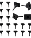 RV Stove Grate Feet Bumpers 20 Pack Heavy-Duty Rubber Feet Replacement for Gas Range Grates and Oven Racks