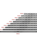 Two Pack 8 To 20 Inch Ball Bearing Drawer Slides For Cabinets And Furniture, various steel lengths displayed