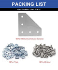 10 Pack 4040 Aluminum Extrusion L Corner Bracket Connector Kit With Silver Finish Includes Nuts Screws And Wrench For Pro Fabrication Rig Builds And Custom Gear Projects That Are Dope Hella Strong with connectors, nuts, and screws.