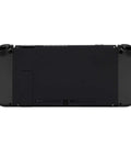 Soft Touch Black Console Back Plate Replacement For Nintendo Switch With Kickstand Easy Install Durable DIY Shell Case For Custom Look And Protection JoyCon Shell Not Included