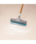 Badass Heavy Duty 54 Inch Replacement Wood Broom Handle With Threaded Metal Tip And Smooth Lacquer Commercial Grade Tough Stick sweeping floor.
