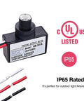 Dusk to Dawn Photocell Sensor Switch for Outdoor Lighting, 120V AC Auto Light Control, UL Listed, Weatherproof, close-up view
