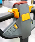 Control panel of Heavy Duty Electric Walkie Pallet Truck With 3300 Lb Capacity with buttons for easy operation.
