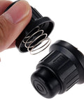 Close-up of Three Pack AA Battery Push Button Igniter Caps Replacement for Tabletop Griddles Gas Fire Pits and Patio Heaters.