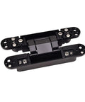 3D Adjustable Concealed Door Hinge With Silent Hydraulic Buffer Heavy Duty Cross Hinge For Wood And Aluminum Doors Soft Close Auto Lock